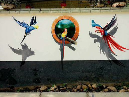 内乡视觉错位-3D墙绘设计