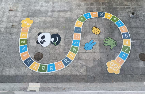 内乡地面游戏彩绘